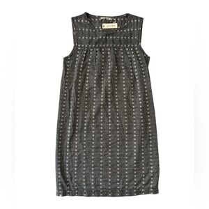 Max Studio Gray & White Pattern Sleeveless Dress 100% cotton